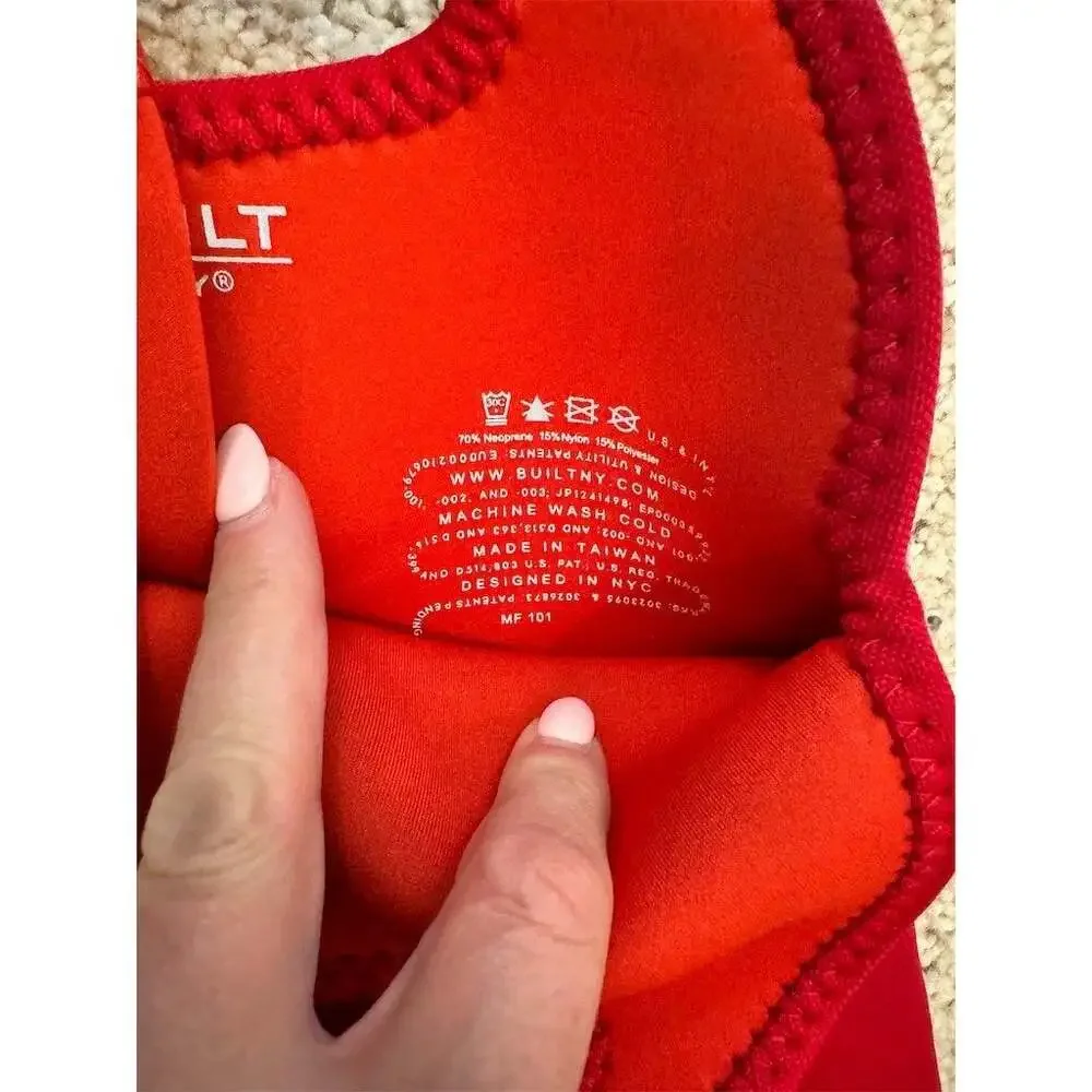 Built NY Three Wine Bottle Tote Carrier Bag Red Insulated Reusable